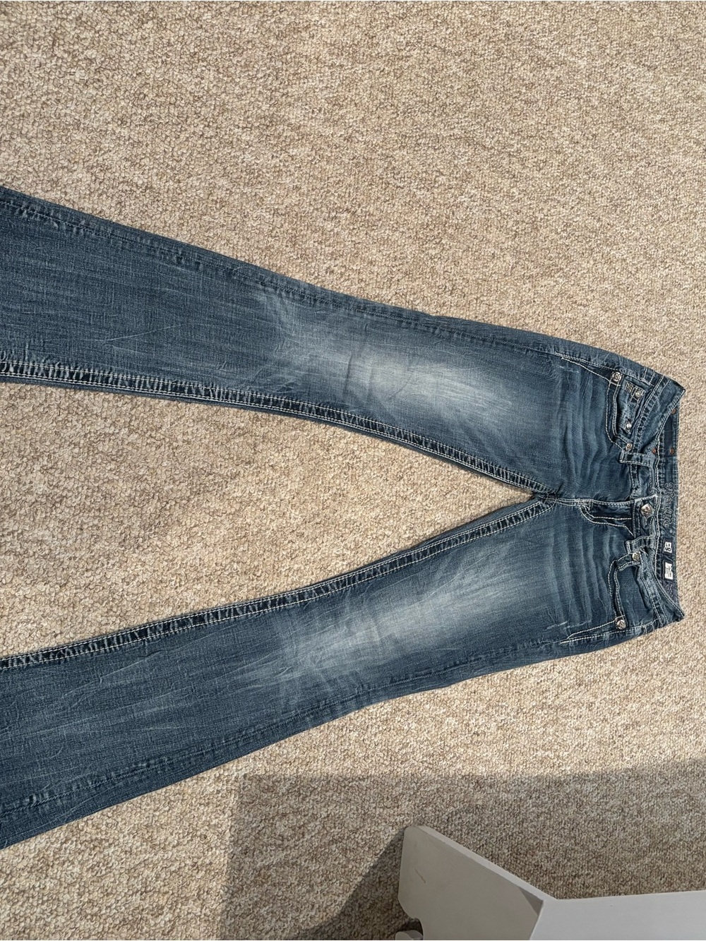 Miss Me Women's Faded Dark Blue Skinny Jeans